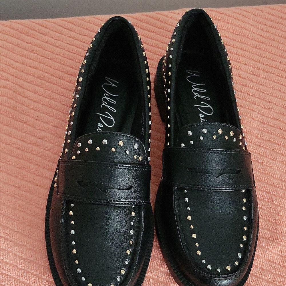 Classic Studded Penny Loafers